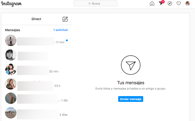 ¡Finalmente! Ya puedes enviar mensajes en Instagram a través de su versión web 
