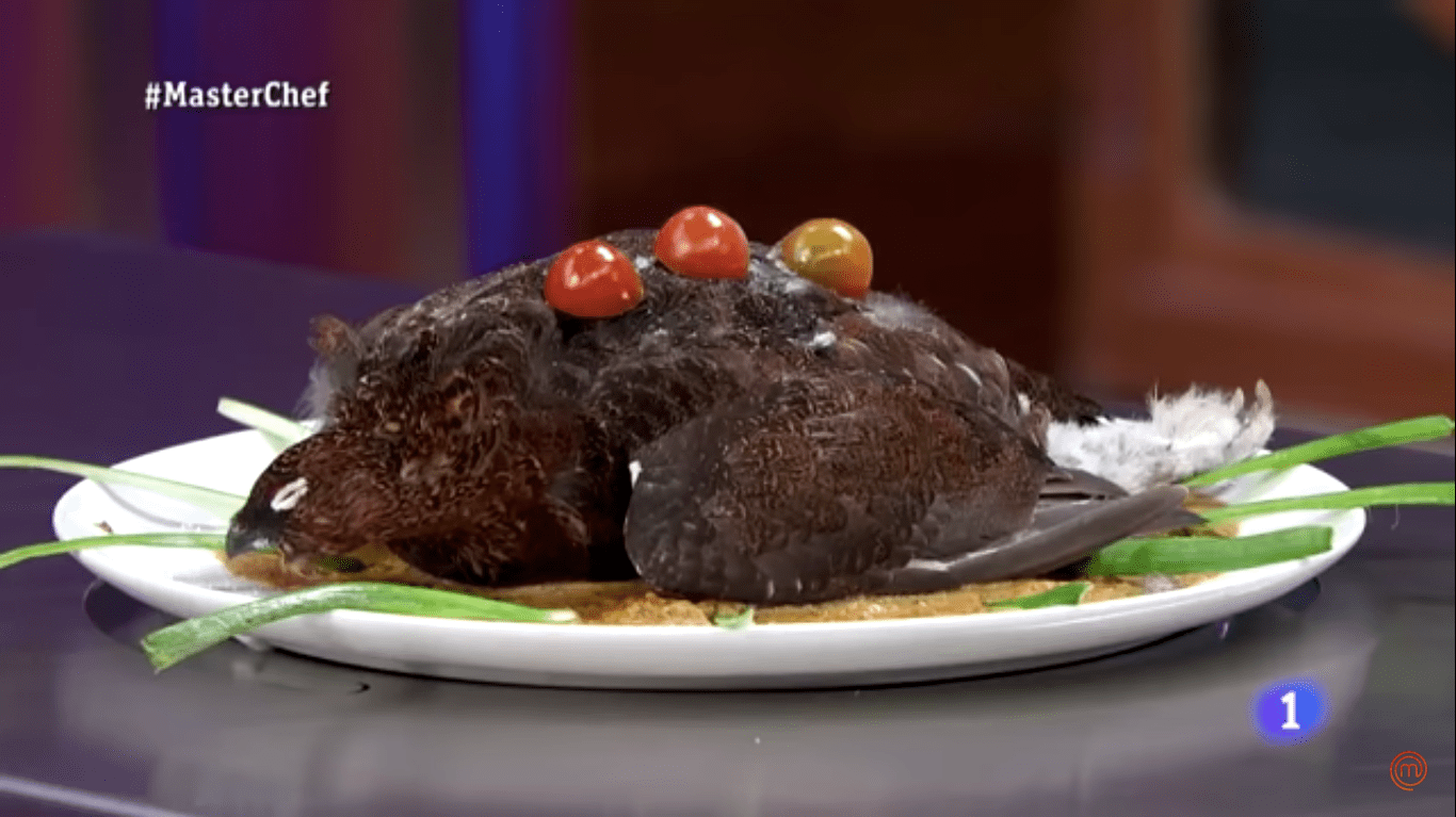 La cocina es mi pasión nivel: Concursante de 'Master Chef' presenta pájaro muerto como platillo