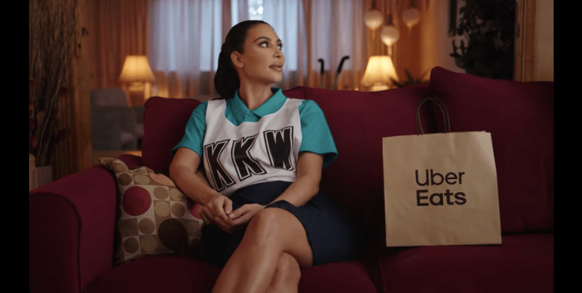 Kim Kardashian Uber Eats nice