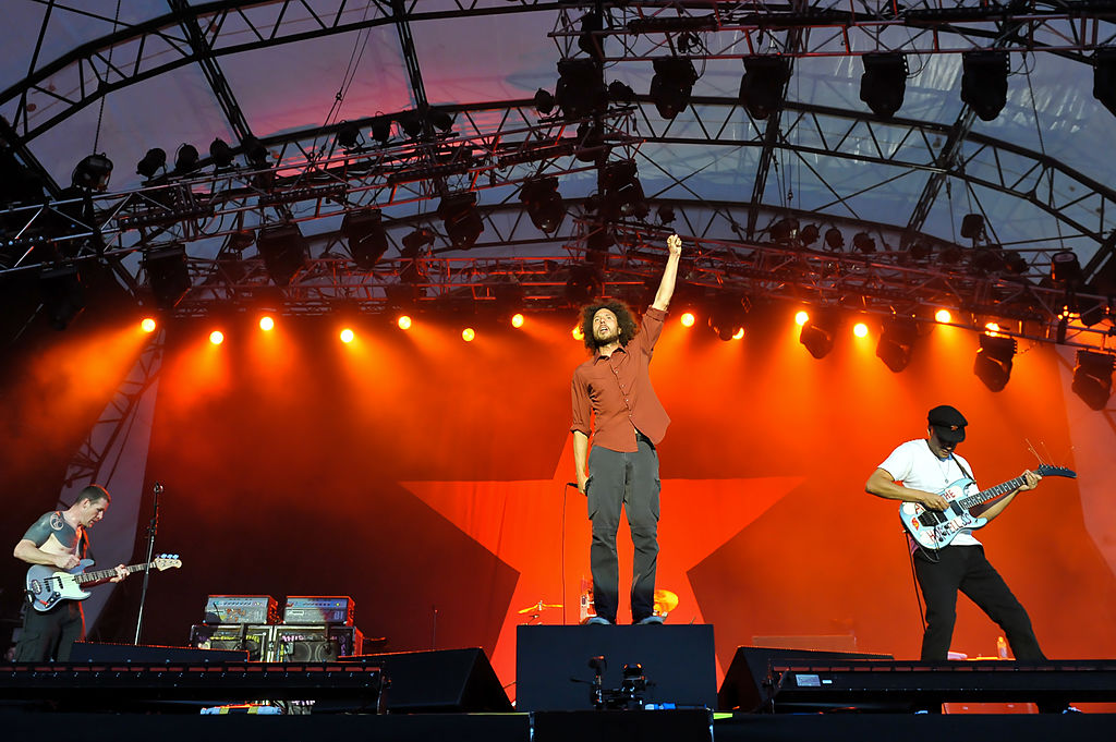 La banda Rage Against the Machine con Tom Morello y Zach de la Rocha