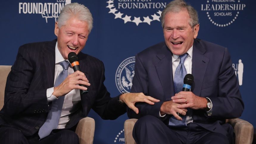 ¡Castigados! Esconden los retratos de George Bush y Bill Clinton en la Casa Blanca