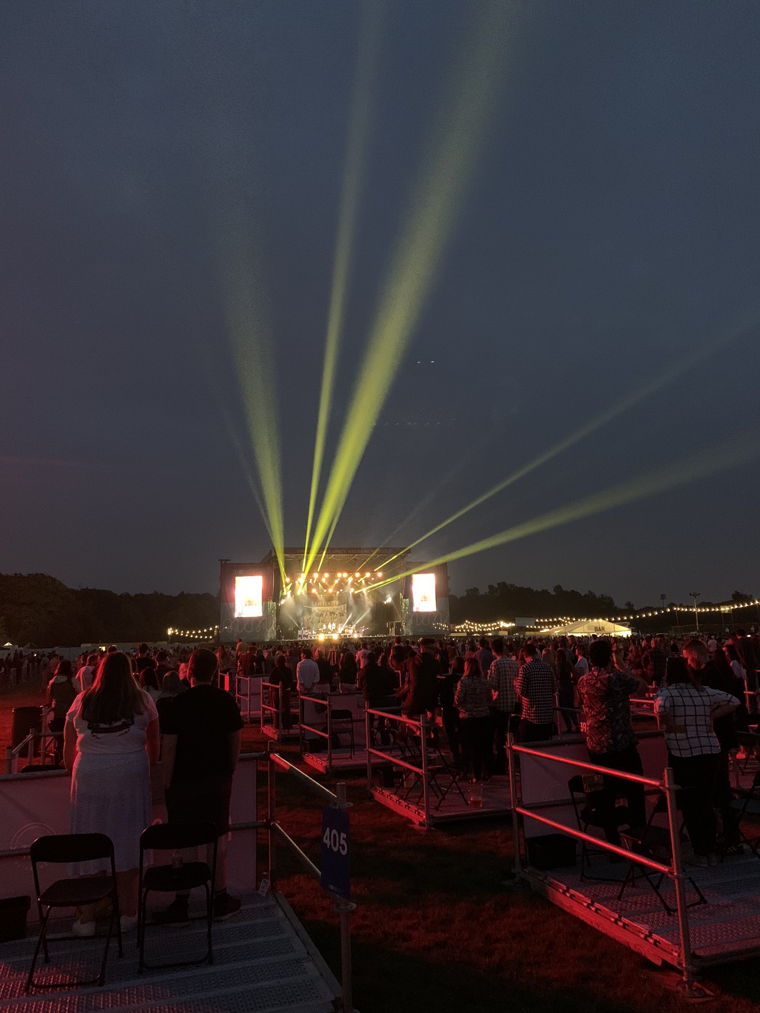 Así se puso el primer concierto masivo socialmente distanciado