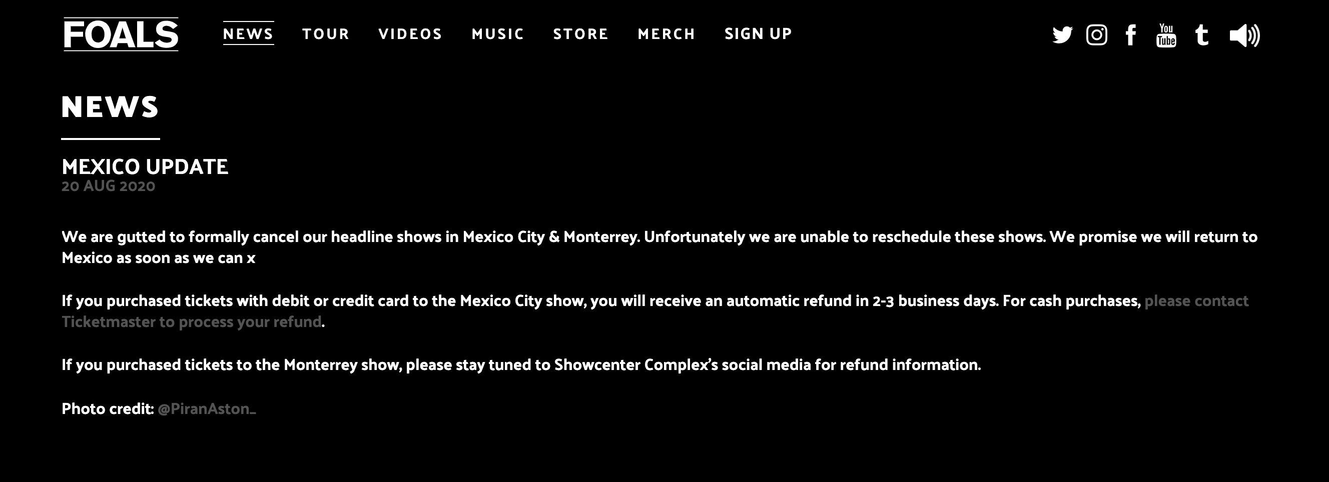 ¿Compraste boleto para ver a Foals en México? Te dejamos la información de tu reembolso