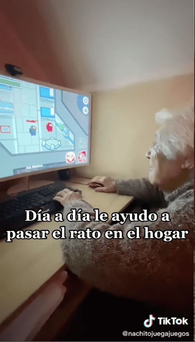 Ternura nivel: La abuelita gamer que juega 'Among Us' y está conquistando internet 