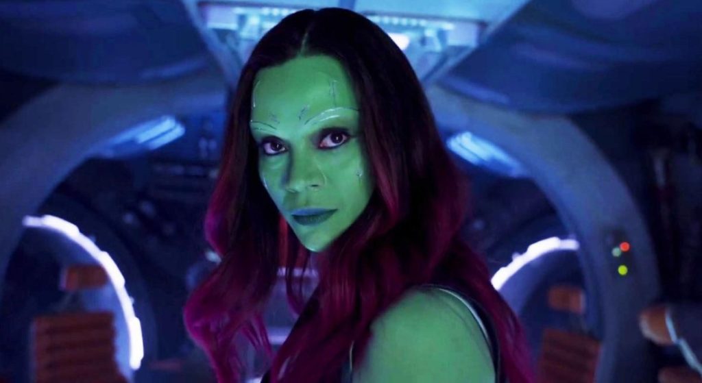 zoe saldana gamora guardianes de la galaxia 3