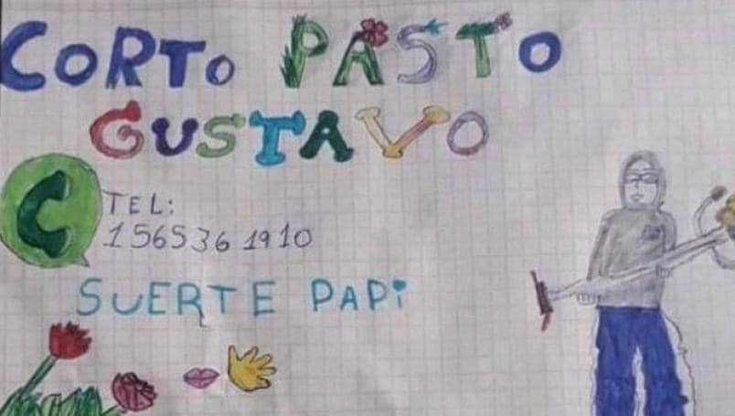 Niña dibuja el CV de su papá para ayudarlo a encontrar trabajo