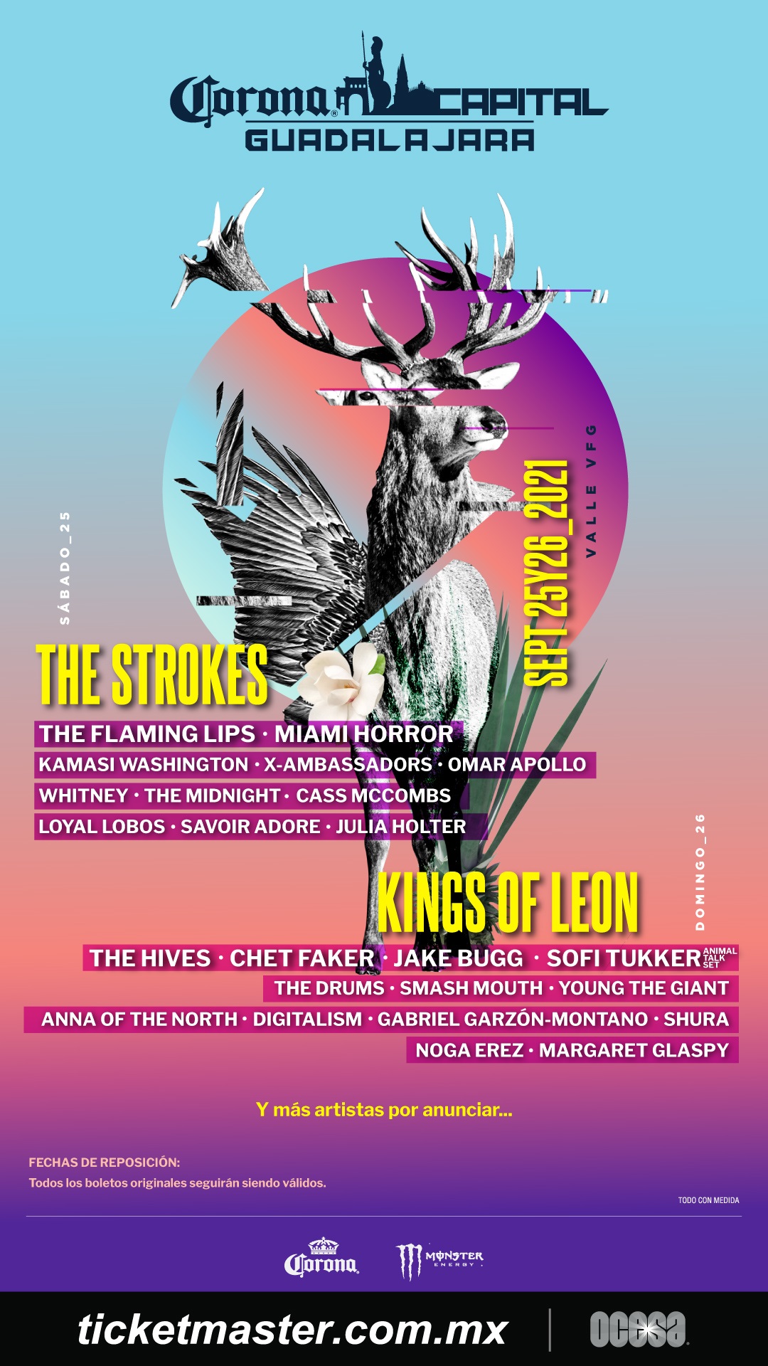 The Strokes, Kings of Leon y The Hives estarán en el Corona Capital Guadalajara 2021