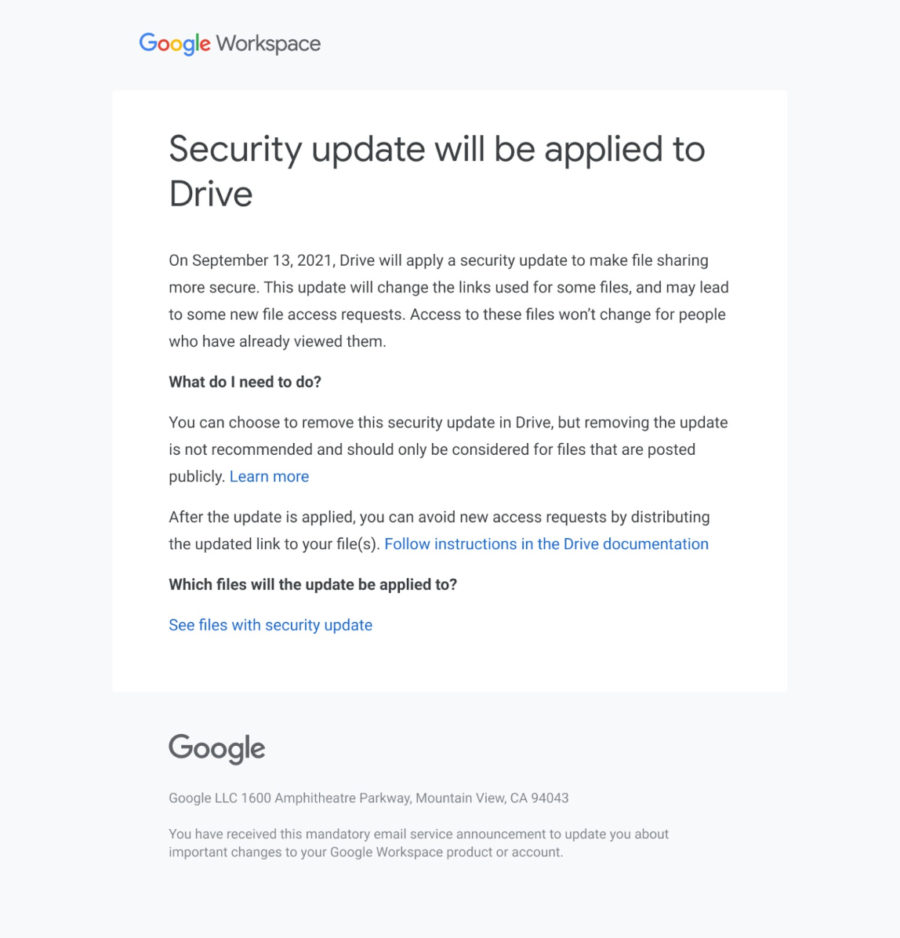 Google Drive enlaces