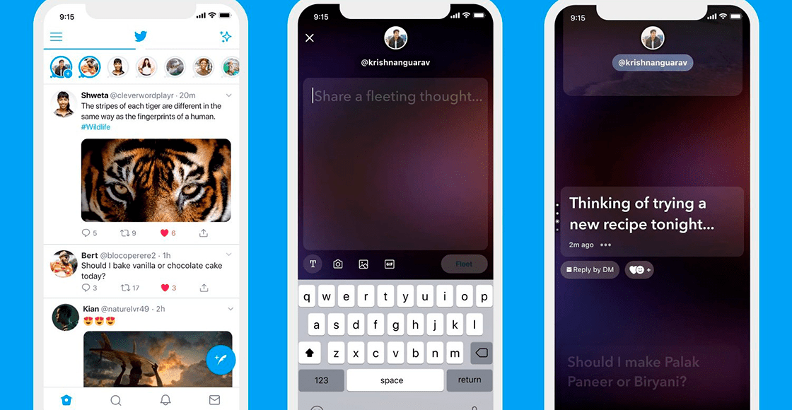 Twitter lanza Fleets, una nueva función para compartir 'stories' en su plataforma