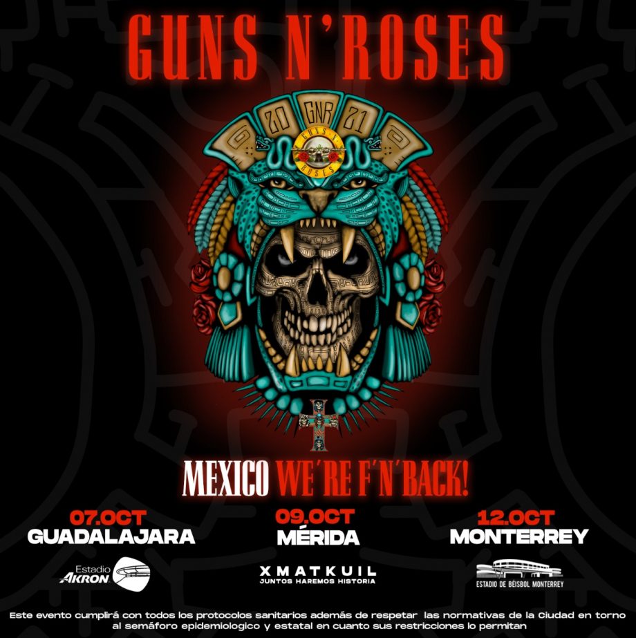 Se armó: ¡Guns N' Roses anuncia una serie de conciertos en México para 2021!