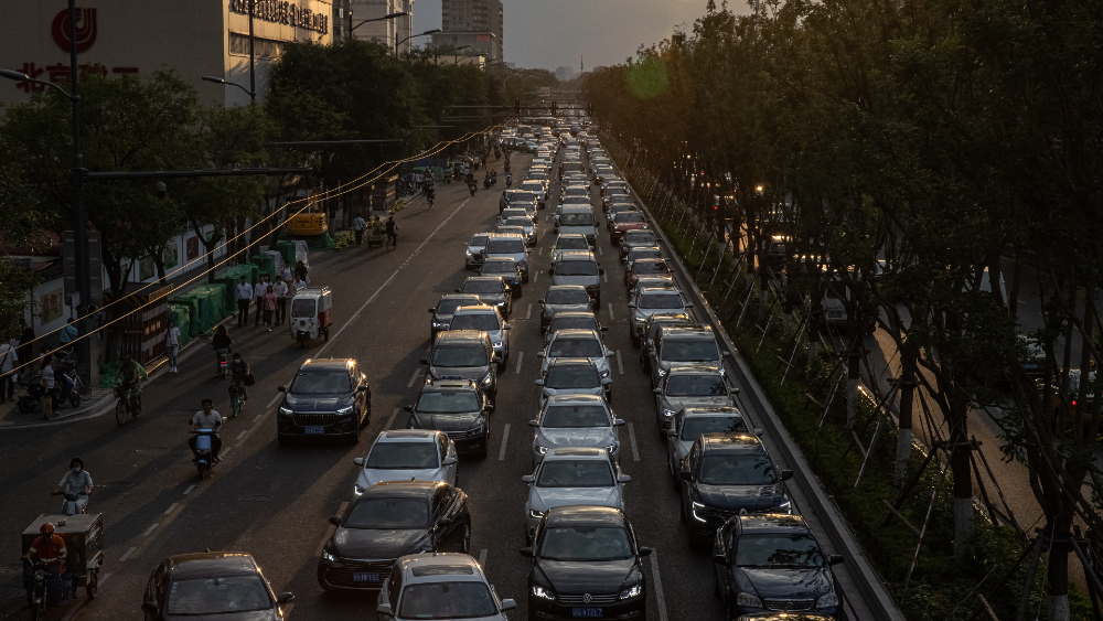 tráfico Beijing China cambio climático