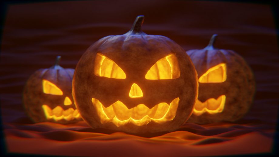 ¿Puedes encontrar la pequeña estrella amarilla entre las calabazas de Halloween?