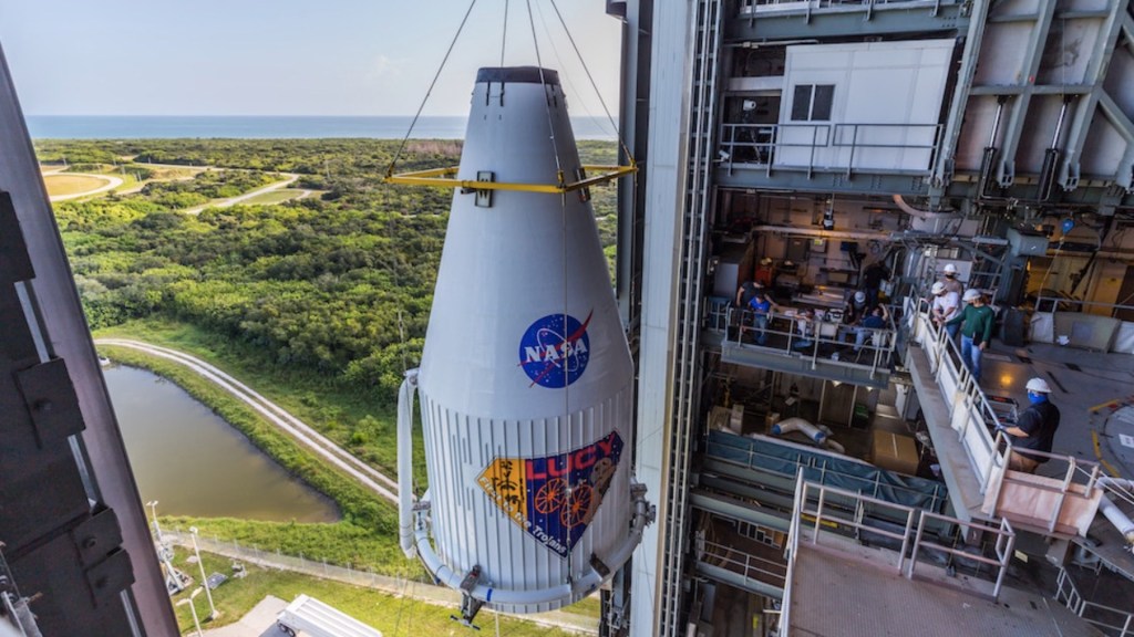 #Video Lucy, la nave que la NASA enviará a estudiar asteroides. Foto de @ulalaunch