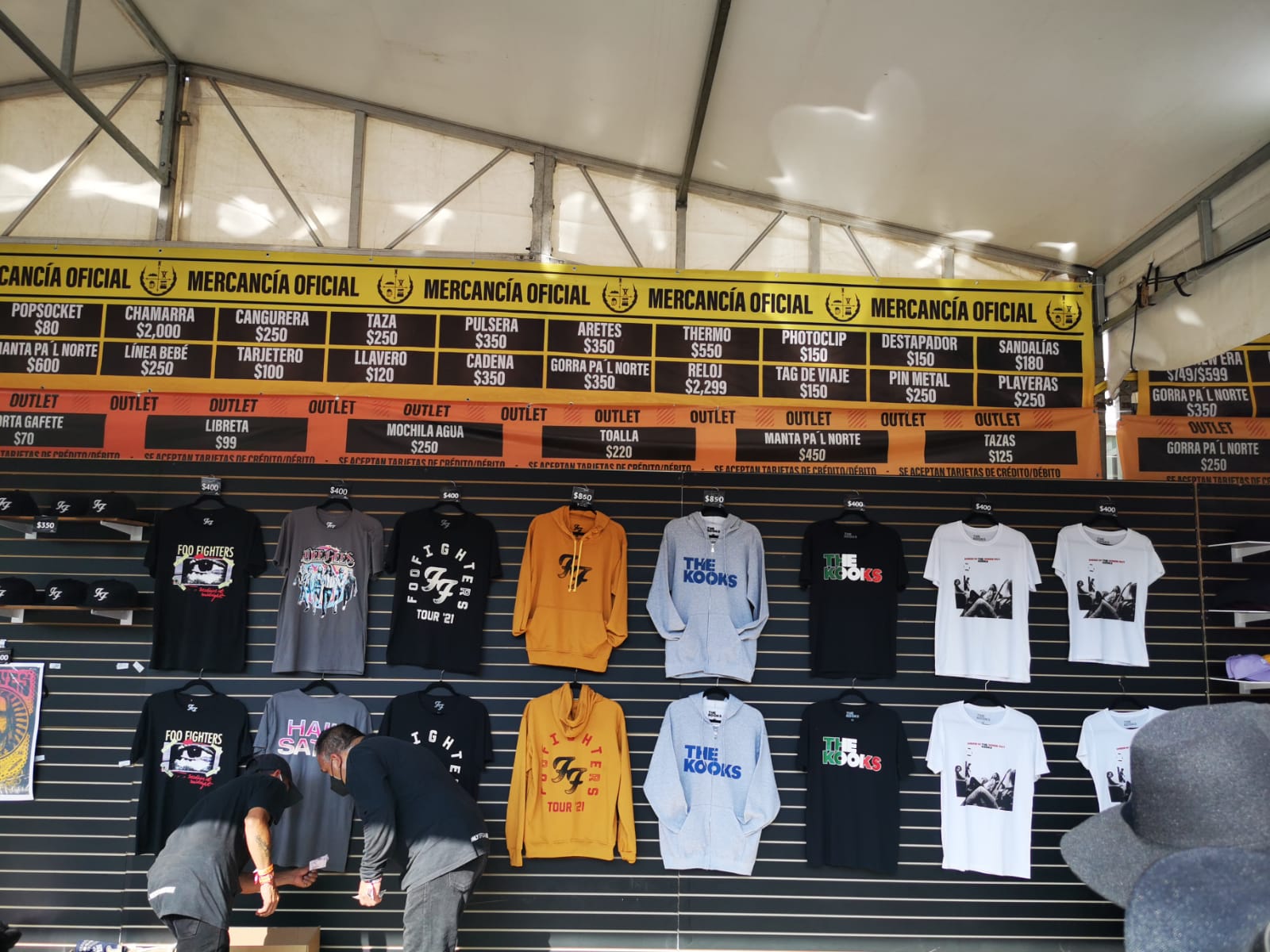 Precios de la merch en Pal Norte 2021