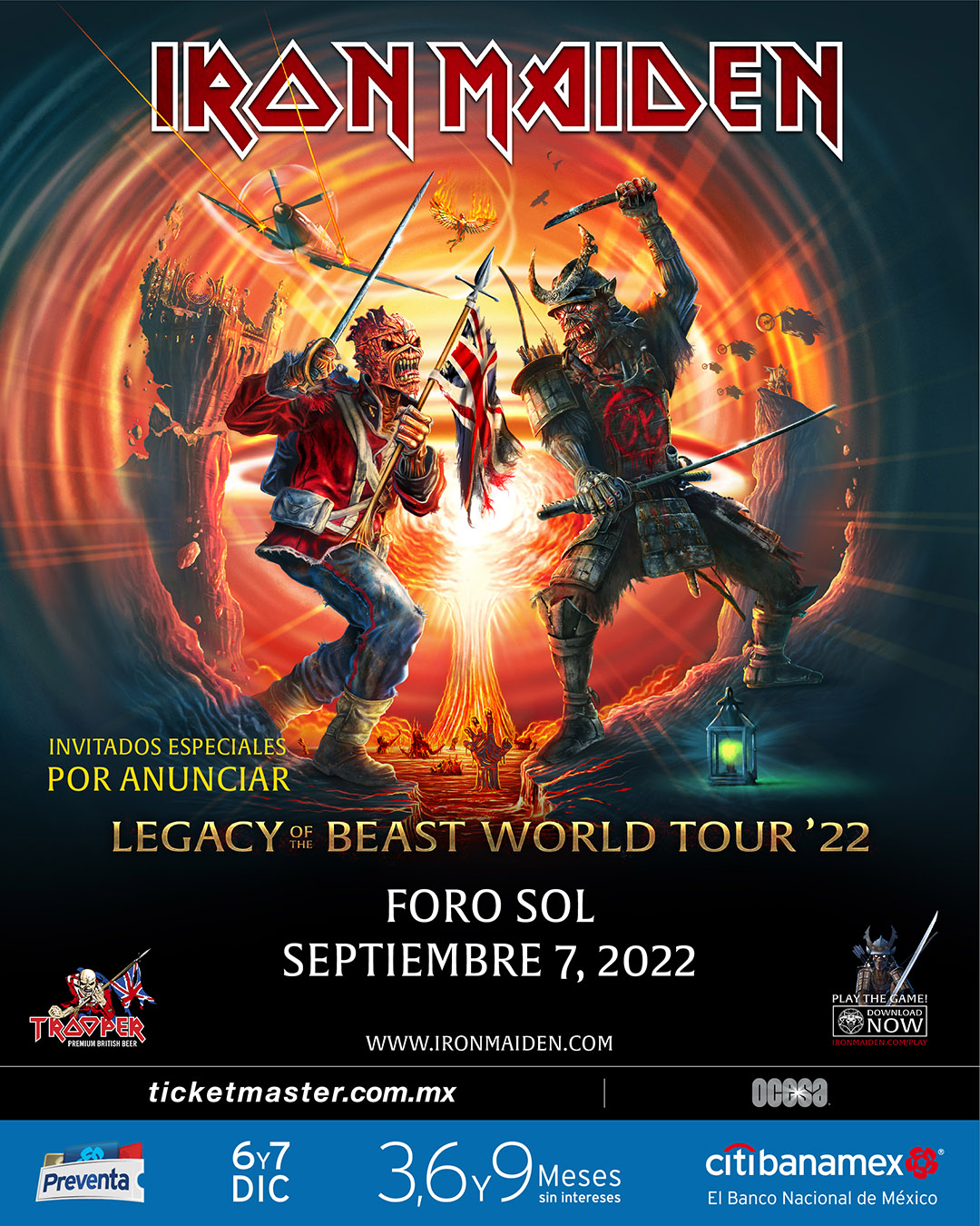 Iron Maiden anuncia su regreso a México en 2022