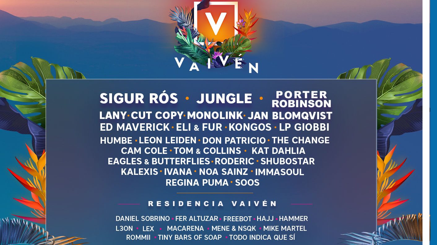 Sigur Rós, Porter Robinson y Jungle en el cartel de Vaivén 2022