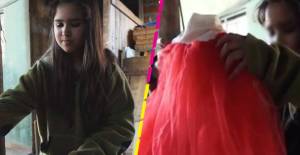 Joven vende el vestido de XV años que le dio su abuelita para que coman sus hermanos