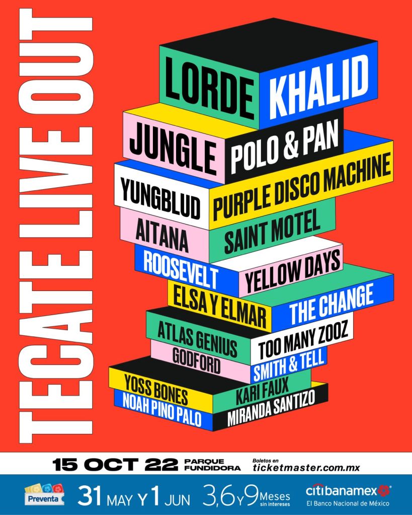 ¡Lorde, Jungle, Khalid y más en el Tecate Live Out 2022!