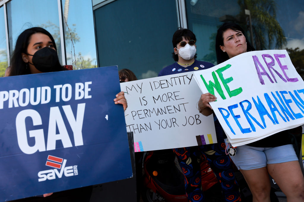 Protestas en relación a la Don't Say Gay bill 