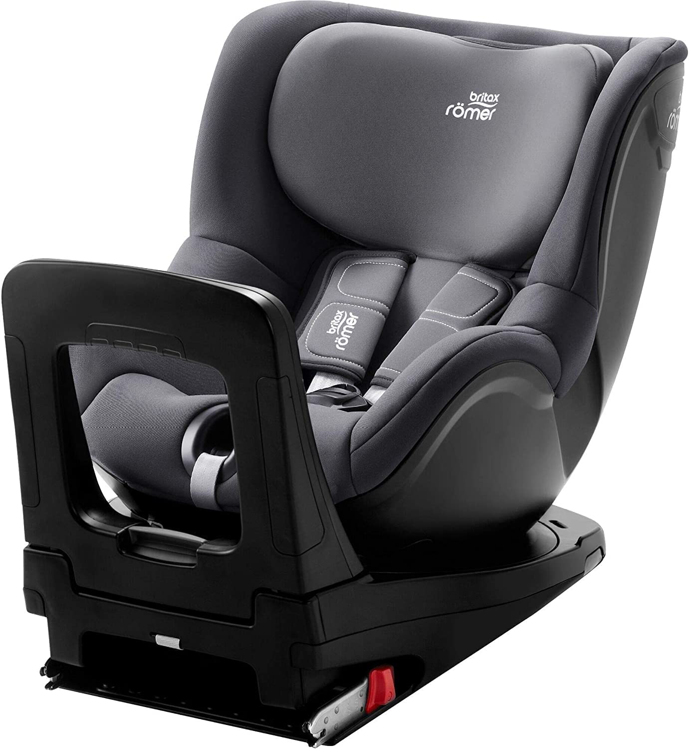 BRITAX RÖMER Silla Coche DUALFIX Z-LINE Gira 360° ISOFIX Niño de 61 a 105 cm i-SIZE Grupo 0+/1 de 3 Meses a 4 Años, Storm Grey