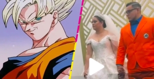 Amor saiyajin: Novio va a su boda con traje de 'Dragon Ball' y se hace viral