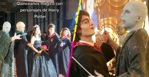 Arman fiesta de XV años con temática de Harry Potter y Voldemort sacó los pasos prohibidos