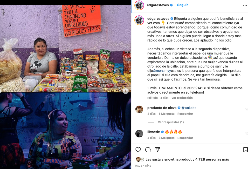 La historia de la vendedora de dulces del nuevo video de Danna Paola