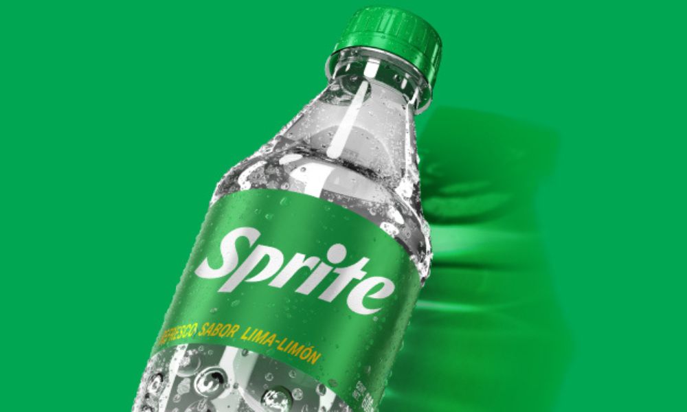 Nueva botella transparente de Sprite