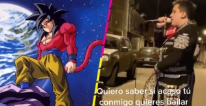 ¡Mi corazón encantado! Joven lleva serenata con rola de 'Dragon Ball GT'