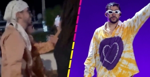 Bad Bunny avienta el celular de una fan que quería foto; así respondió el artista