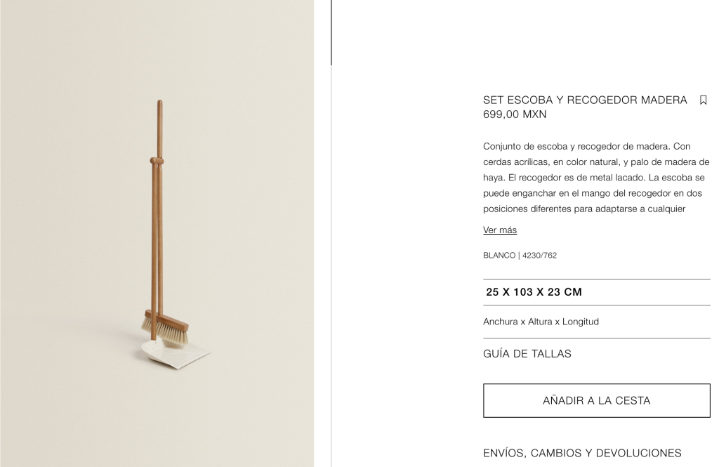 ¿Vuela? Zara Home ahora vende escobas en 700 pesos y ya nada nos sorprende 