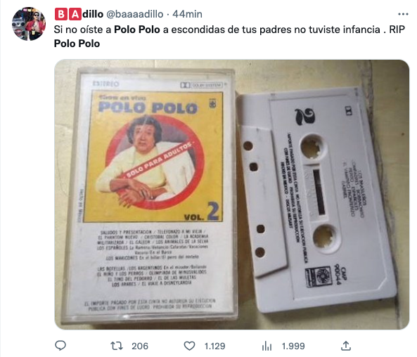 Así reaccionaron las redes sociales al fallecimiento de Polo Polo