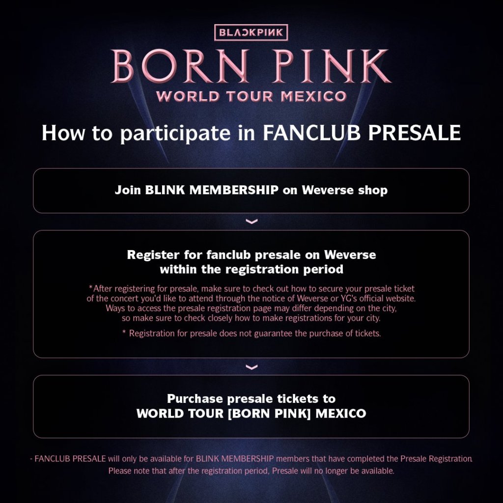 Blackpink en México: Te decimos (paso a paso) cómo obtener la Blink Membership para la preventa de boletos