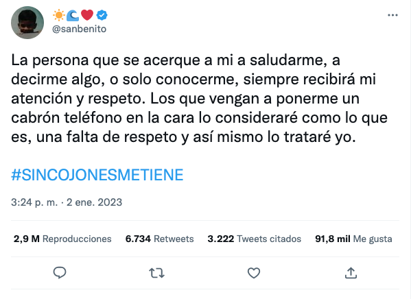 Bad Bunny avienta el celular de una fan que quería foto; así respondió el artista