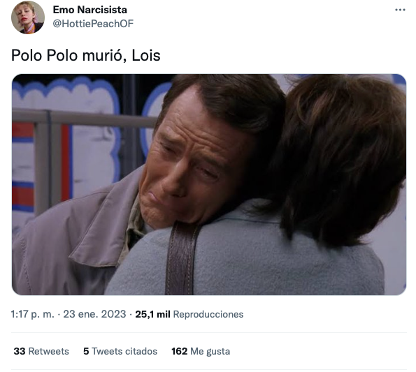 Así reaccionaron las redes sociales al fallecimiento de Polo Polo