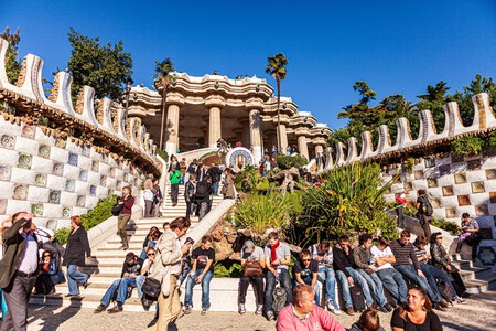 Turistas Parque Güell