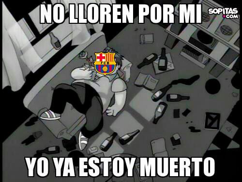 Meme del Barcelona en Europa League