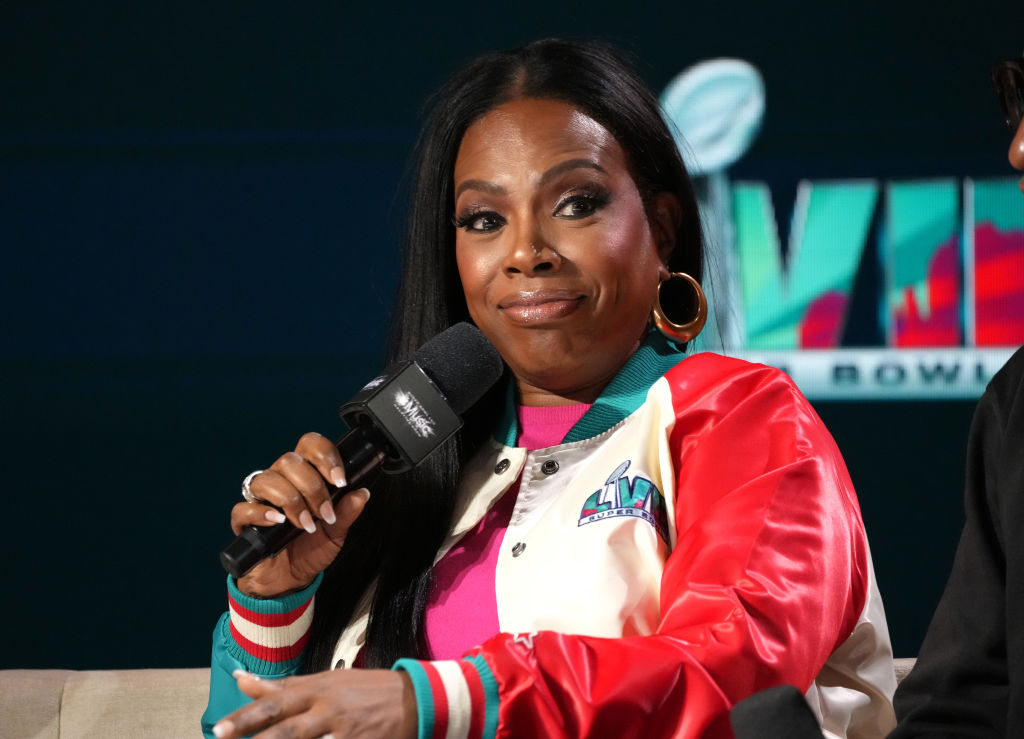 La actriz y cantante Sheryl Lee Ralph durante la conferencia del show de Apple para el Super Bowl 2023 