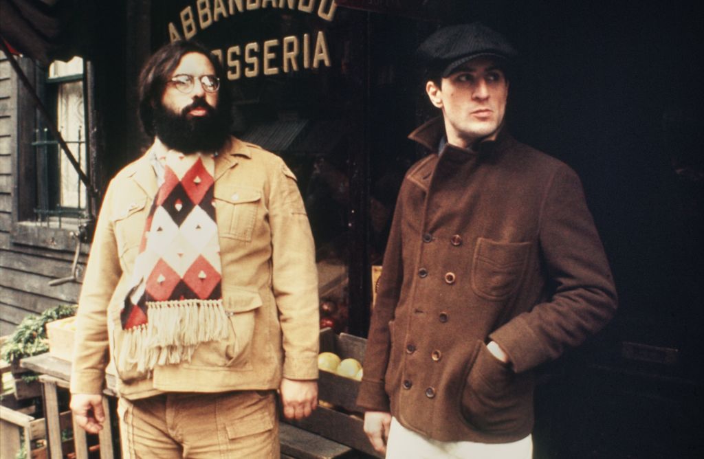 Francis Ford Coppola y Robert De Niro en el set de 'El padrino II'