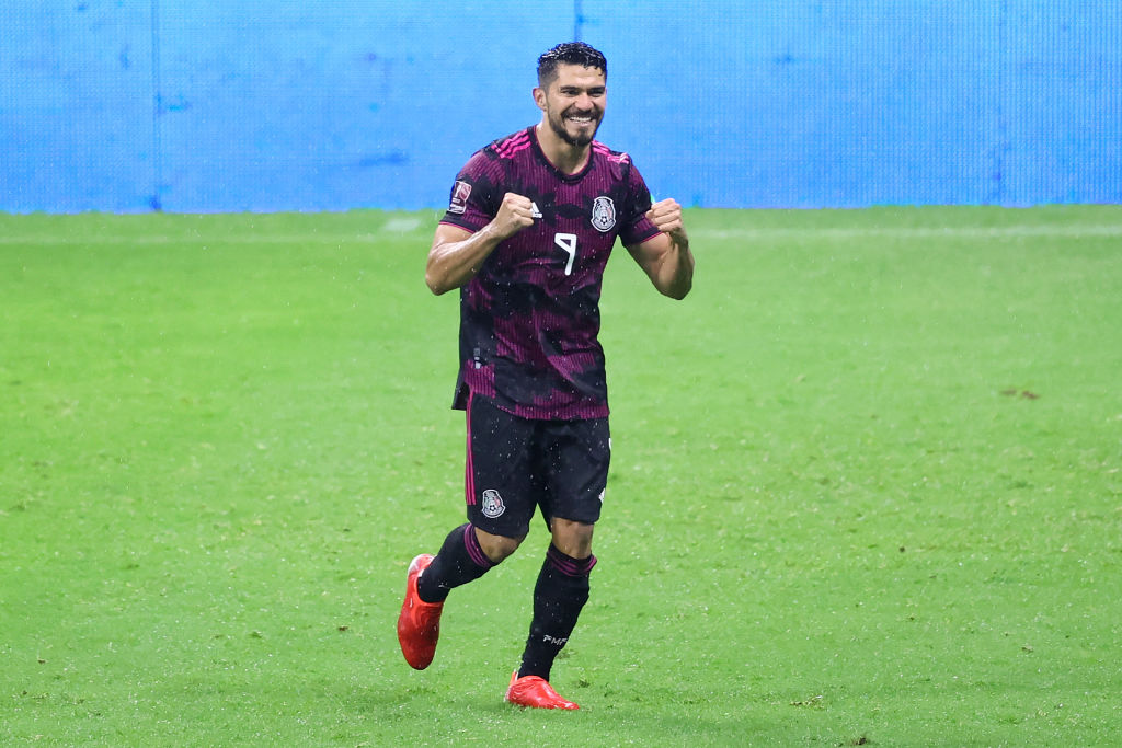 Henry Martín celebrando su gol ante Jamaica