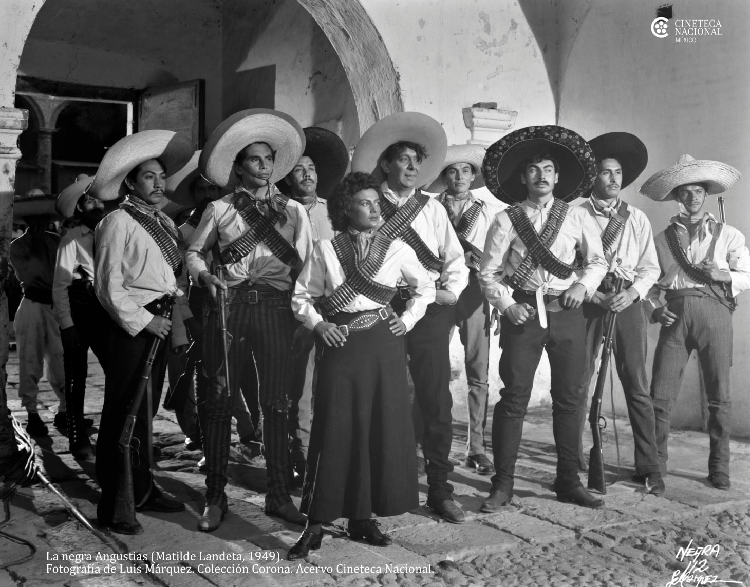 La Negra Angustias como líder en la Revolución (película de 1949).