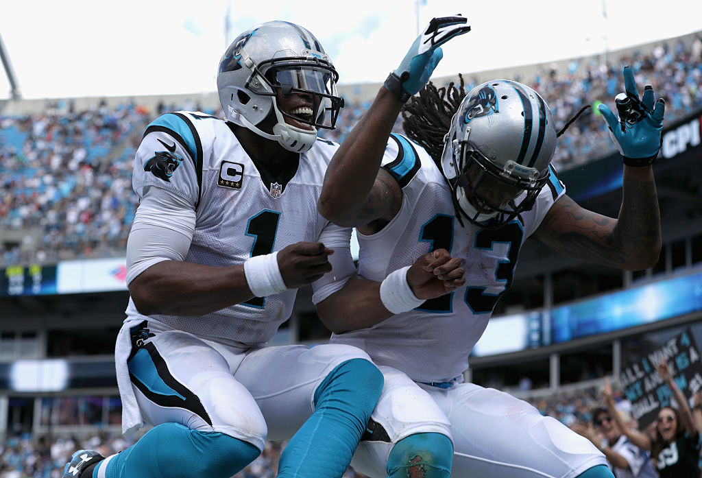 Kelvin Benjamin y Cam Newton