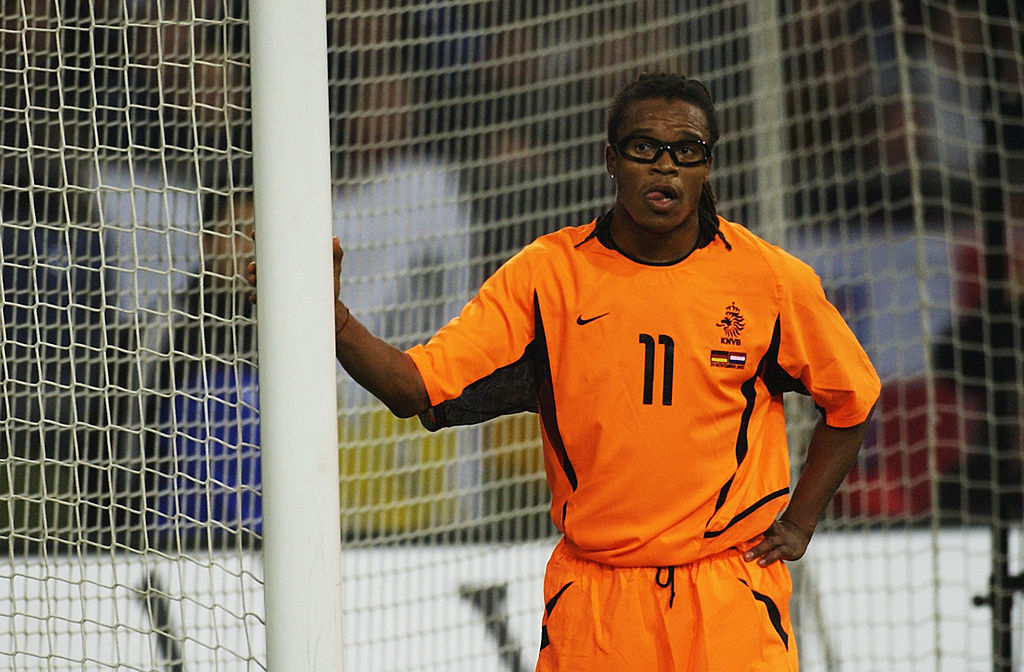 Edgar Davids en 2002 con la Selección de Países Bajos