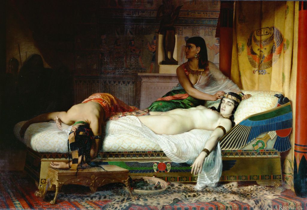 Cleopatra se suicidó ante la llegada de Octavio a Egipto