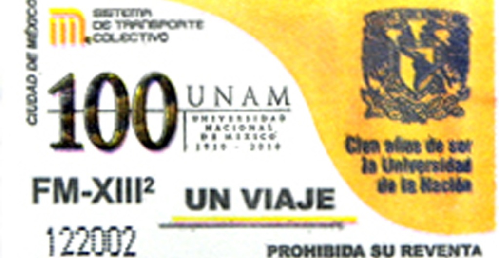 boleto-metro-unam-conmemorativo