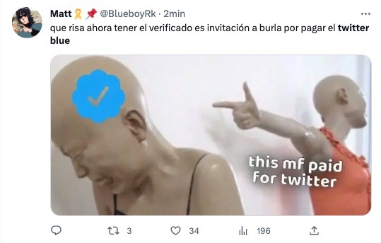 Memes de Twitter marcas de verificación eliminadas