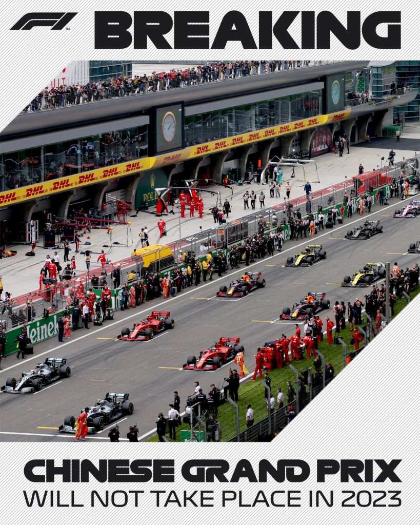 El Gran Premio de China "se baja" del calendario de la F1 en 2023