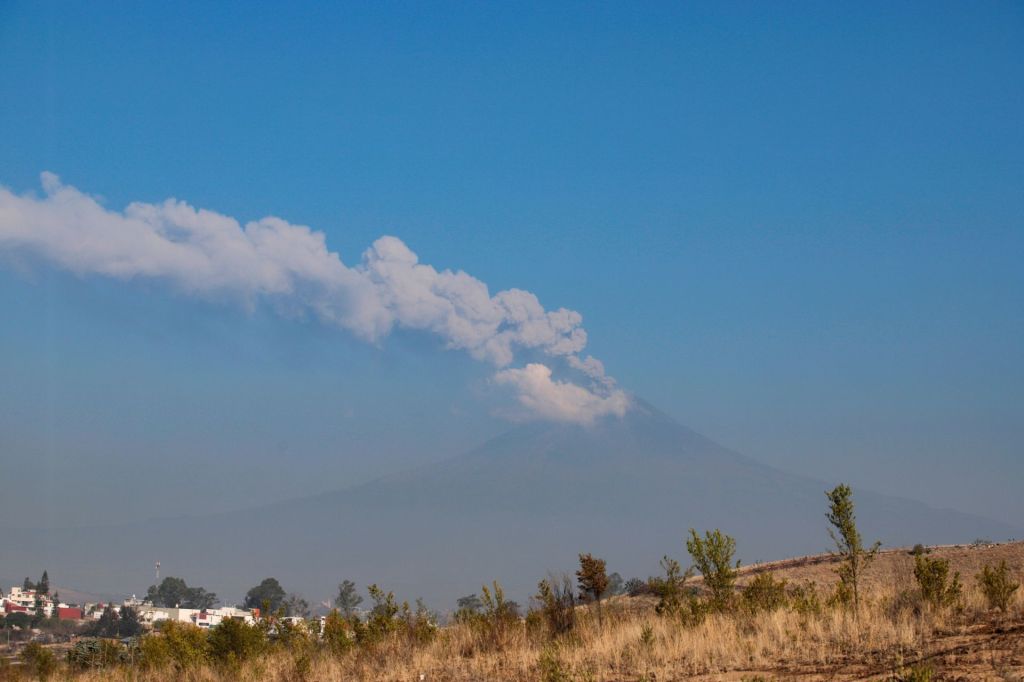 Volcán Popocatépetl.