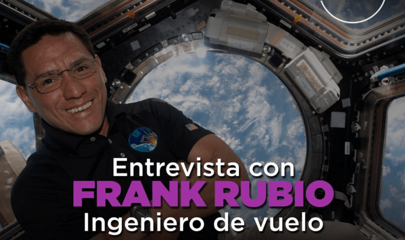 Niños de Jalisco tendrán conexión con Frank Rubio, astronauta que se encuentra en la EEI. Foto de @NCCIberoamerica