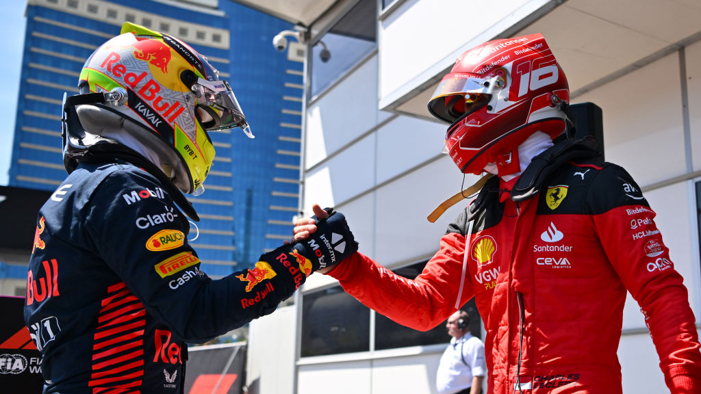 checo perez charles leclerc azerbaiyan baku